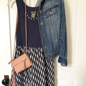 Anthropologie Fei | Well Matched Dress Navy